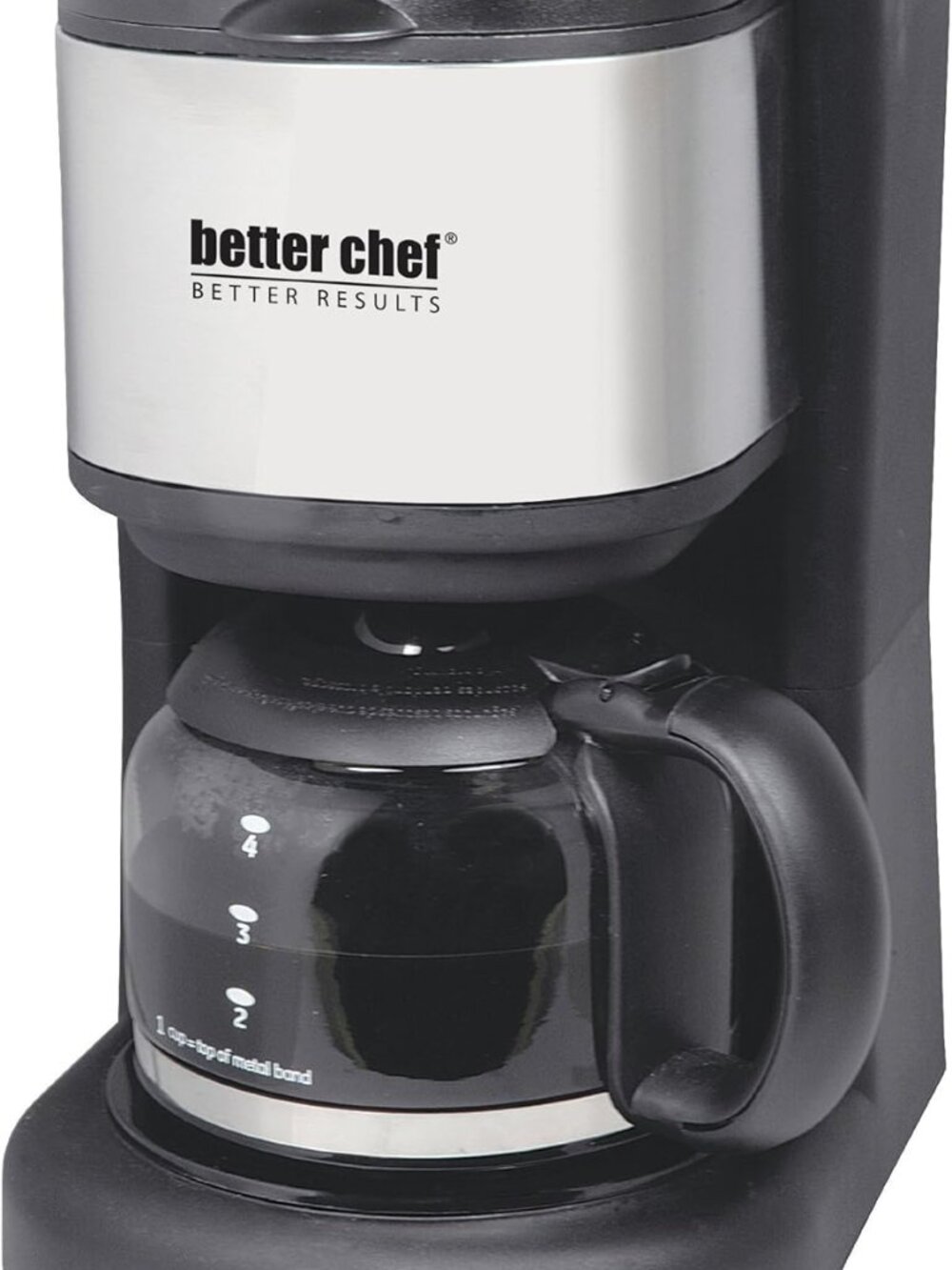 Better Chef IM-104S 4-Cup Coffee Maker with Stainless Steel Accents